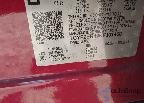2019 Cadillac Xt4 Sport from USA, damaged, VIN 1GYFZER49KF101468